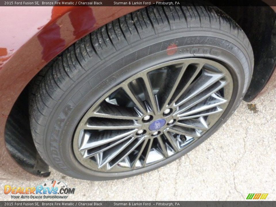 2015 Ford Fusion SE Bronze Fire Metallic / Charcoal Black Photo #7