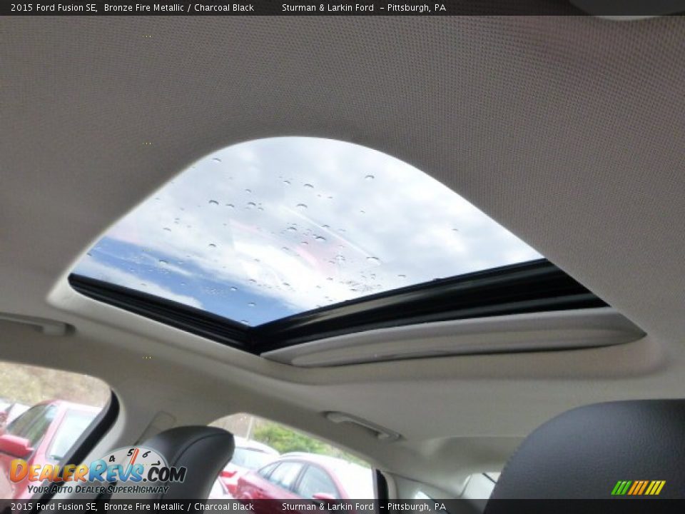 2015 Ford Fusion SE Bronze Fire Metallic / Charcoal Black Photo #12