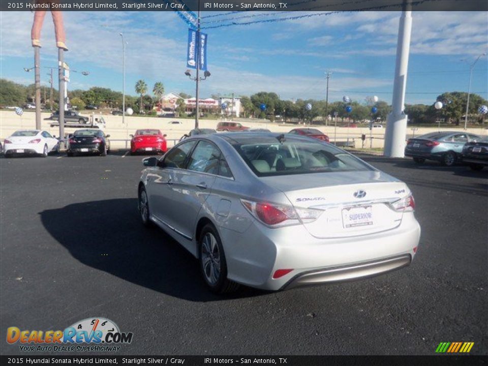 2015 Hyundai Sonata Hybrid Limited Starlight Silver / Gray Photo #4