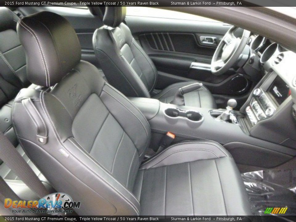 Front Seat of 2015 Ford Mustang GT Premium Coupe Photo #10