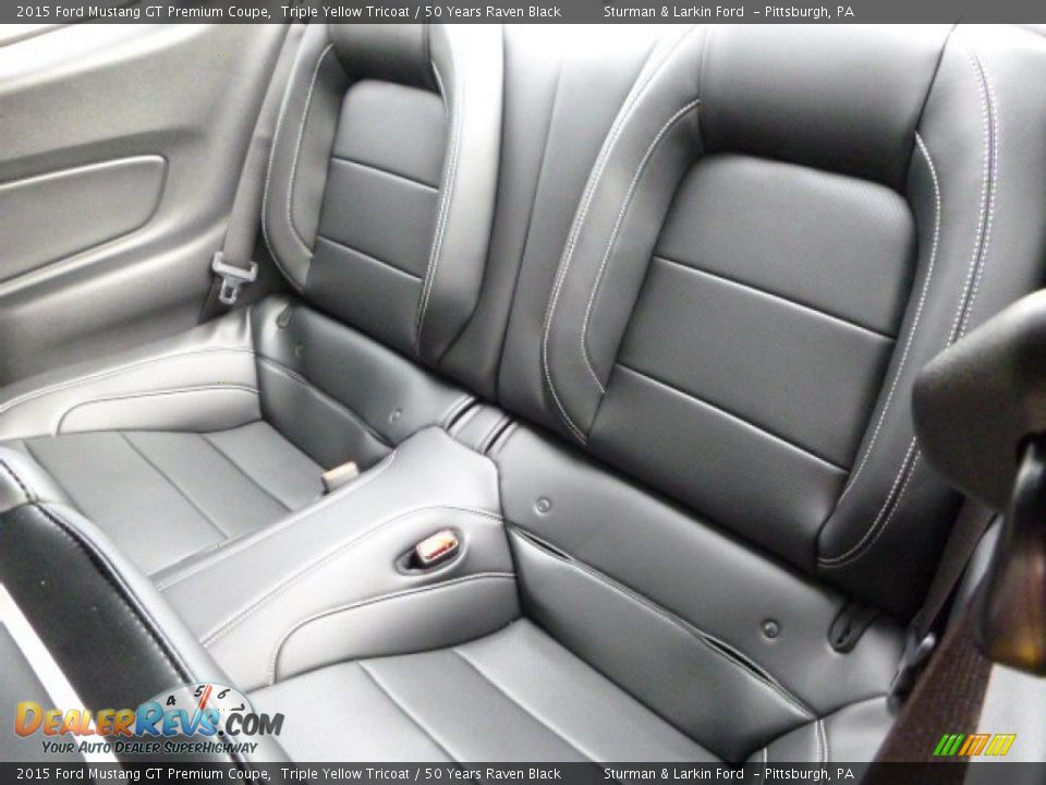 Rear Seat of 2015 Ford Mustang GT Premium Coupe Photo #15