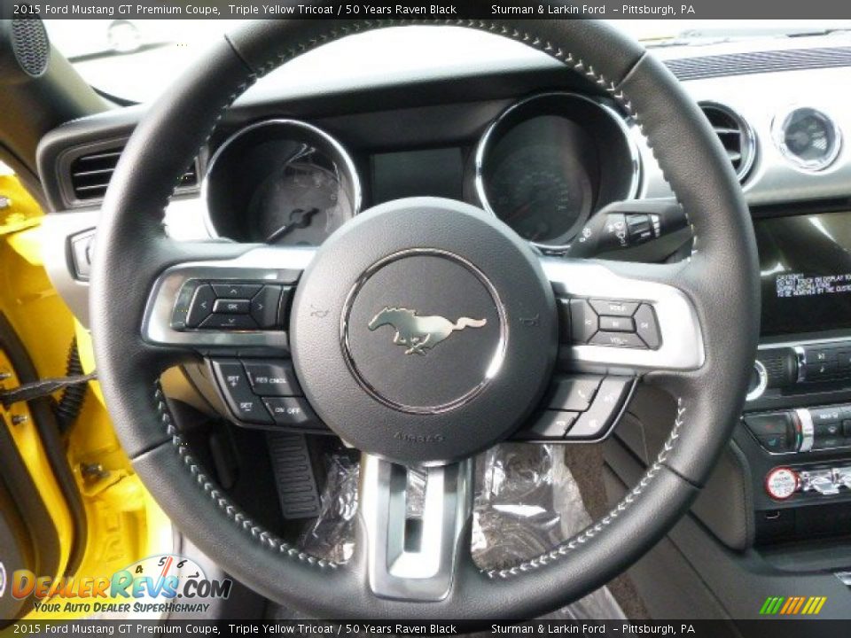 2015 Ford Mustang GT Premium Coupe Steering Wheel Photo #20