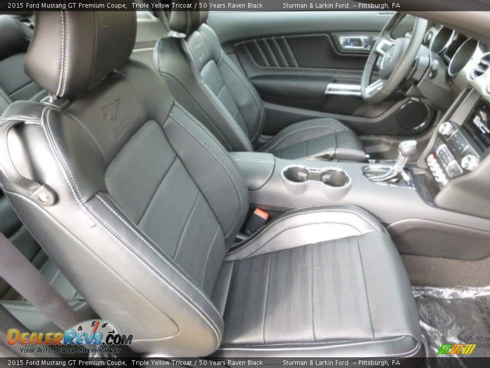 Front Seat of 2015 Ford Mustang GT Premium Coupe Photo #10