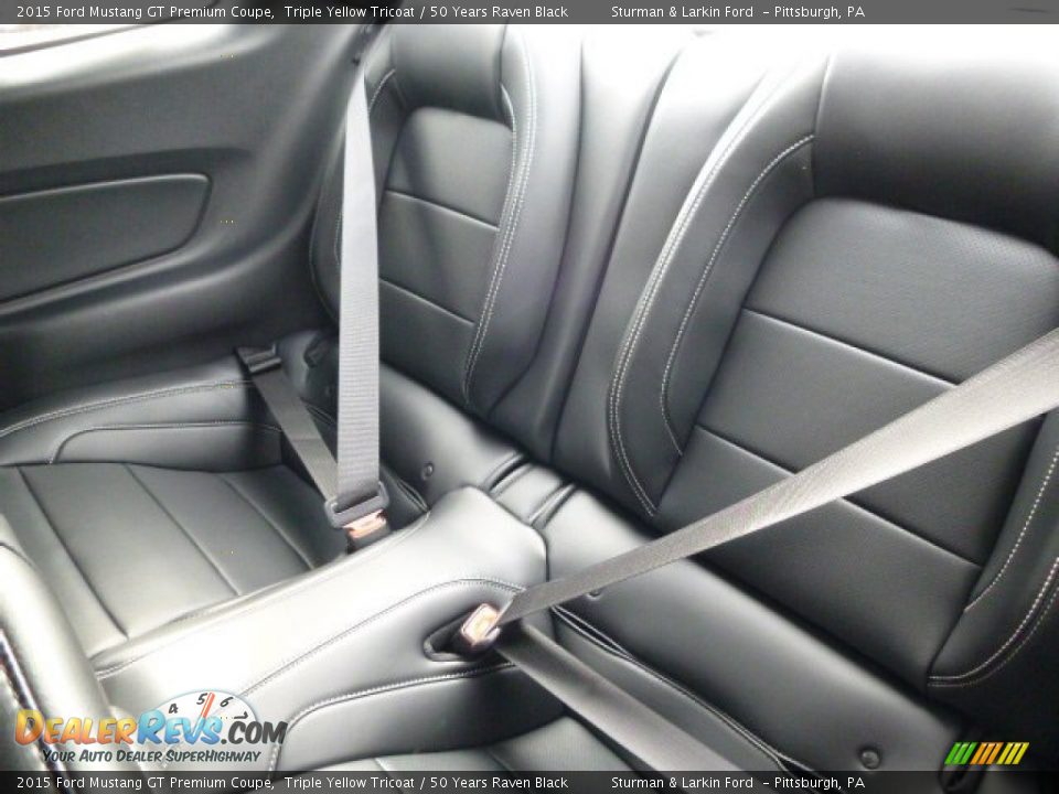 Rear Seat of 2015 Ford Mustang GT Premium Coupe Photo #14