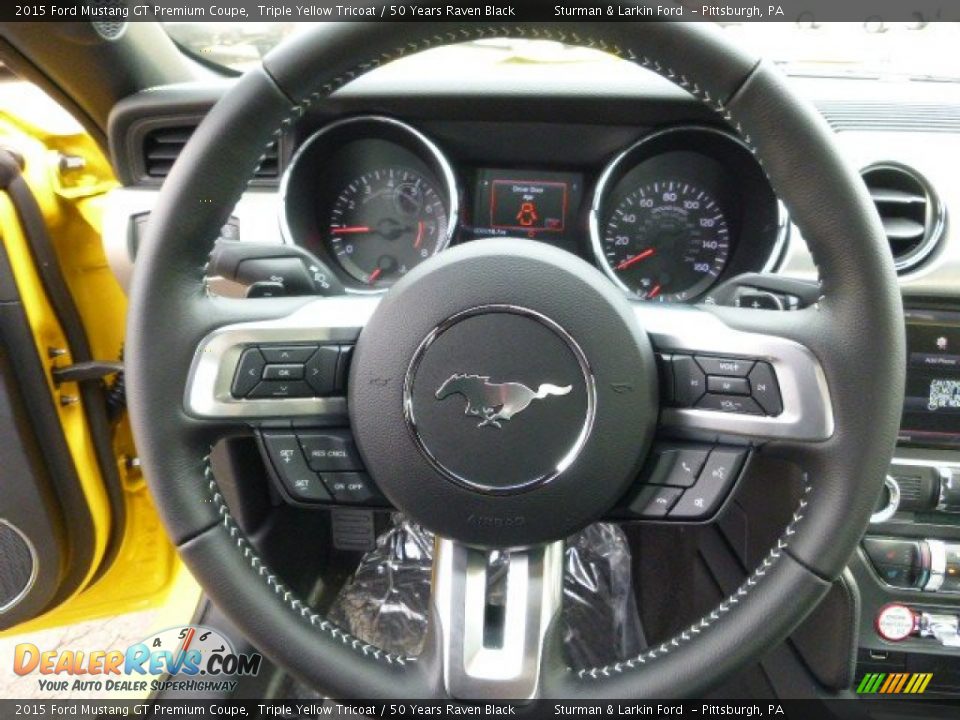 2015 Ford Mustang GT Premium Coupe Steering Wheel Photo #19