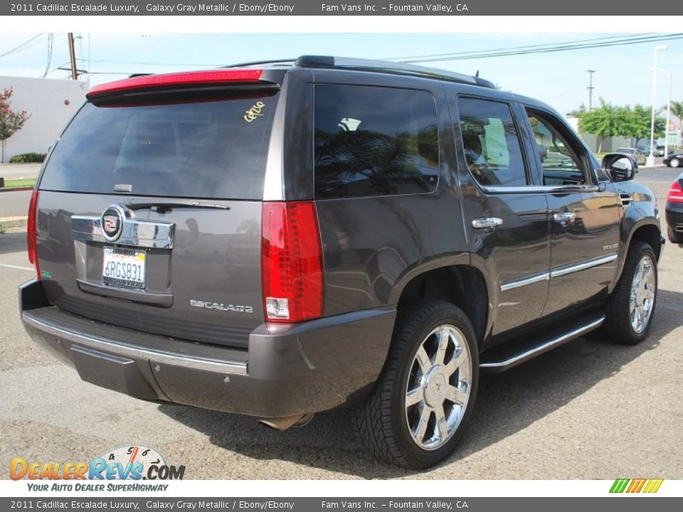 2011 Cadillac Escalade Luxury Galaxy Gray Metallic / Ebony/Ebony Photo #3