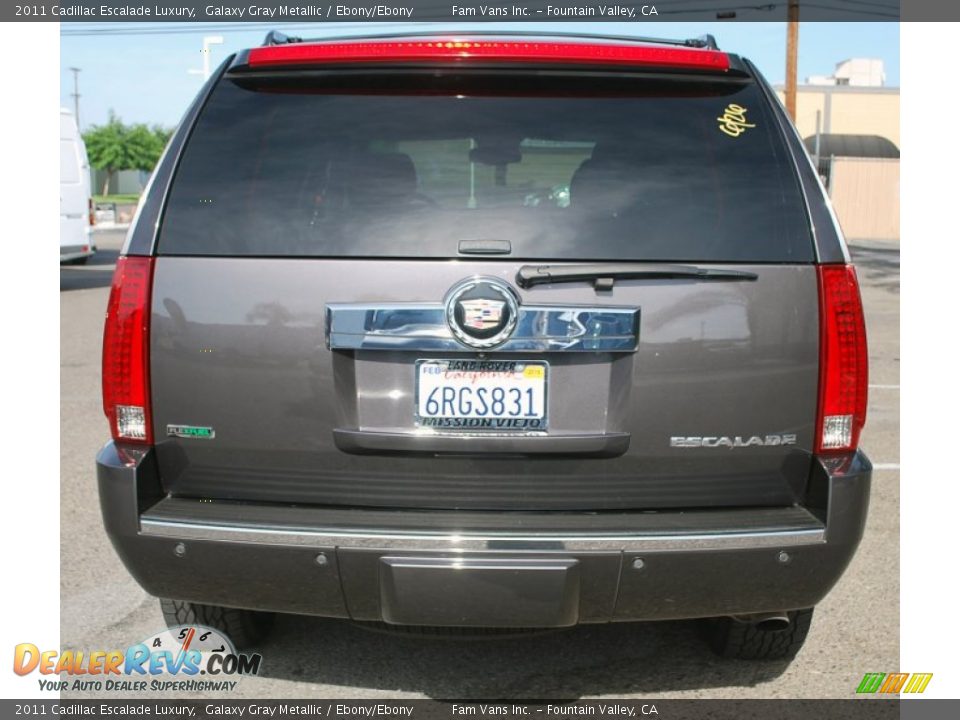 2011 Cadillac Escalade Luxury Galaxy Gray Metallic / Ebony/Ebony Photo #4