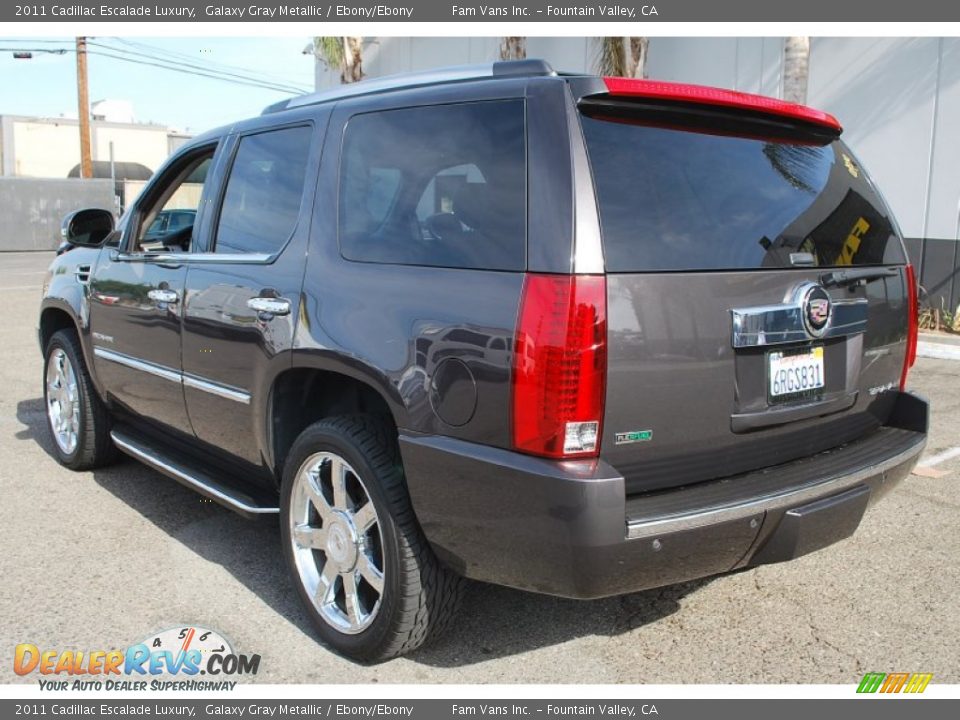 2011 Cadillac Escalade Luxury Galaxy Gray Metallic / Ebony/Ebony Photo #7