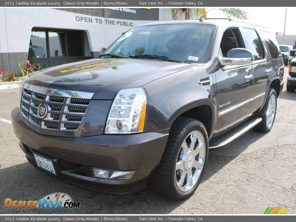 2011 Cadillac Escalade Luxury Galaxy Gray Metallic / Ebony/Ebony Photo #8