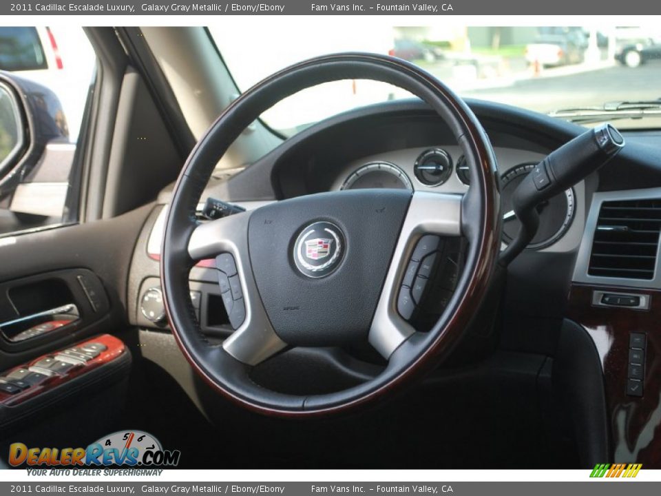 2011 Cadillac Escalade Luxury Galaxy Gray Metallic / Ebony/Ebony Photo #24