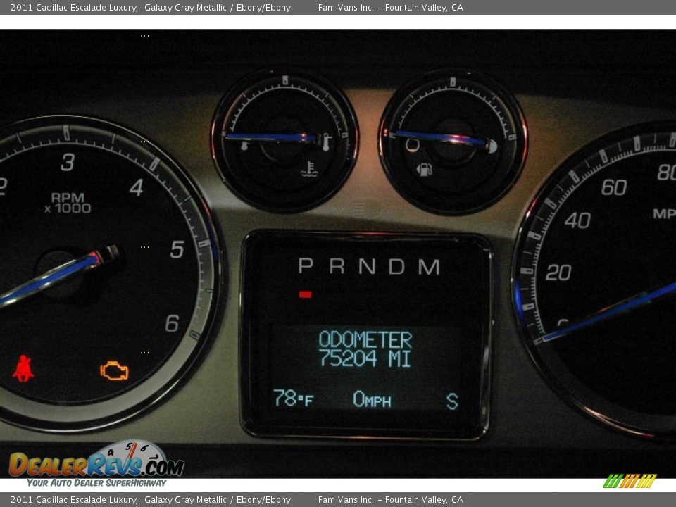 2011 Cadillac Escalade Luxury Galaxy Gray Metallic / Ebony/Ebony Photo #25