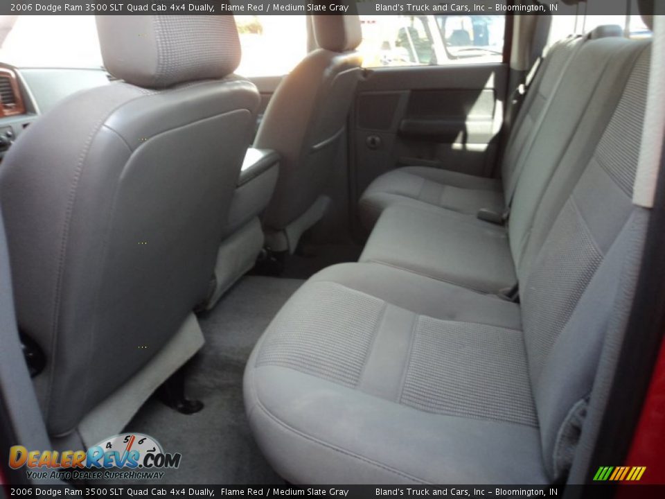 2006 Dodge Ram 3500 SLT Quad Cab 4x4 Dually Flame Red / Medium Slate Gray Photo #8