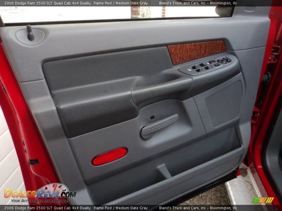 2006 Dodge Ram 3500 SLT Quad Cab 4x4 Dually Flame Red / Medium Slate Gray Photo #9