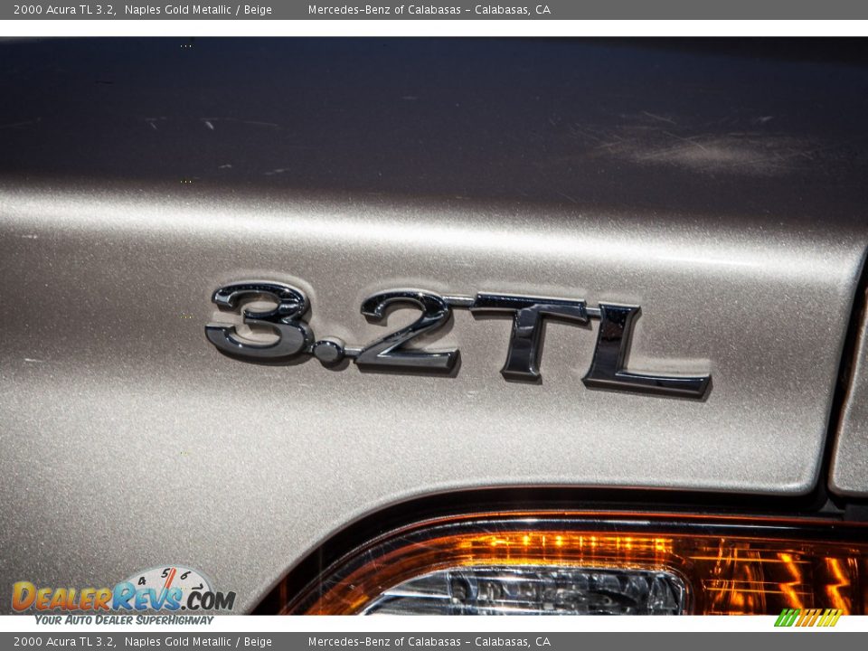 2000 Acura TL 3.2 Naples Gold Metallic / Beige Photo #7