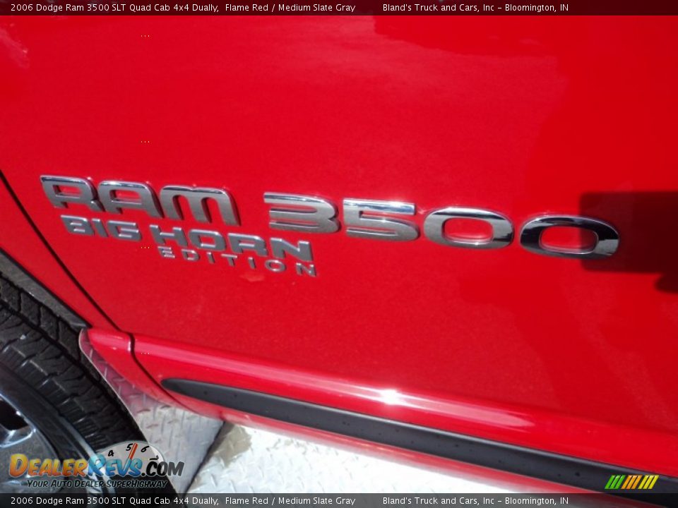 2006 Dodge Ram 3500 SLT Quad Cab 4x4 Dually Flame Red / Medium Slate Gray Photo #25
