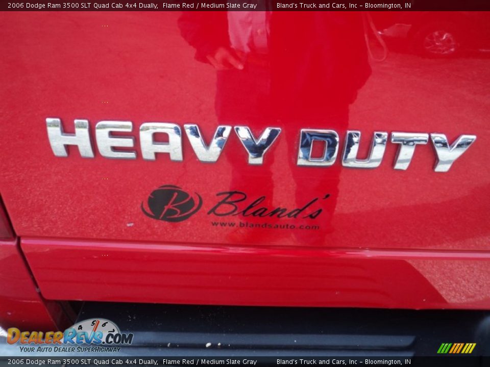 2006 Dodge Ram 3500 SLT Quad Cab 4x4 Dually Flame Red / Medium Slate Gray Photo #27