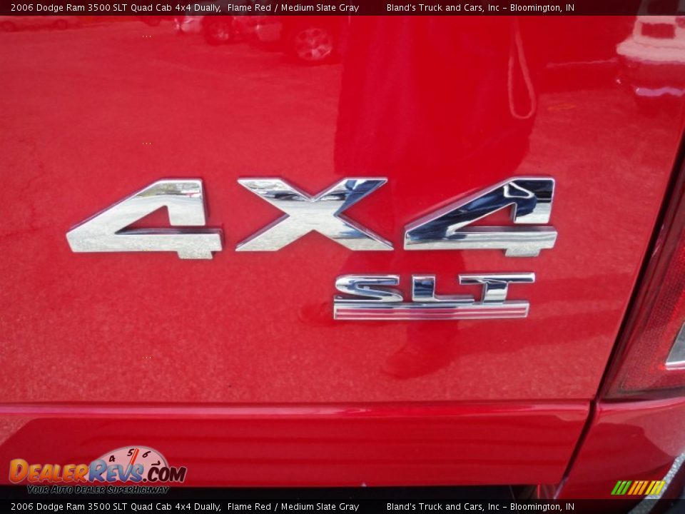 2006 Dodge Ram 3500 SLT Quad Cab 4x4 Dually Flame Red / Medium Slate Gray Photo #28