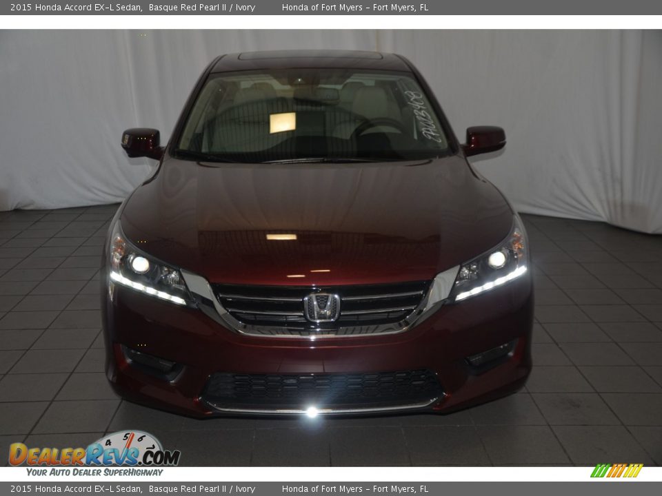 2015 Honda Accord EX-L Sedan Basque Red Pearl II / Ivory Photo #2