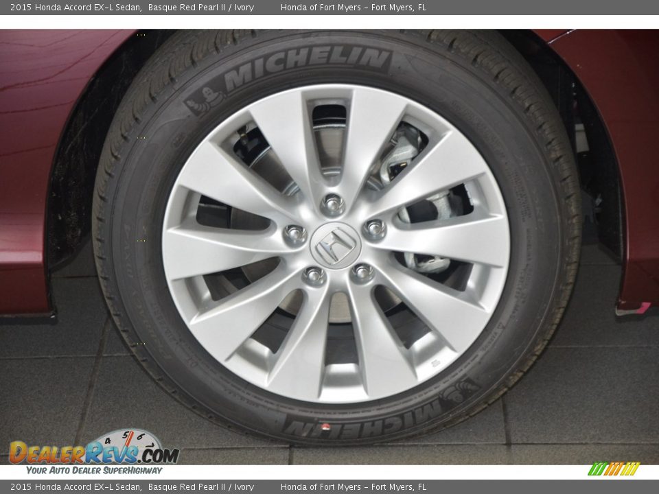 2015 Honda Accord EX-L Sedan Basque Red Pearl II / Ivory Photo #3
