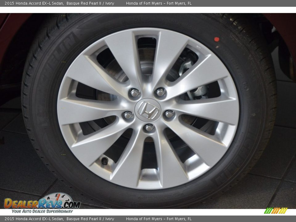 2015 Honda Accord EX-L Sedan Basque Red Pearl II / Ivory Photo #4
