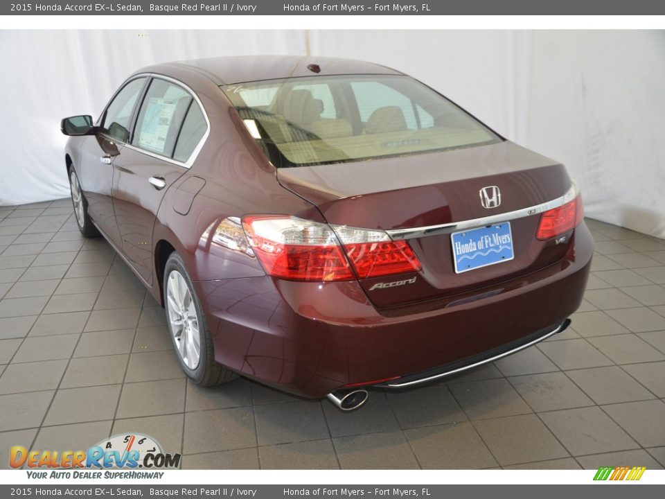 2015 Honda Accord EX-L Sedan Basque Red Pearl II / Ivory Photo #6