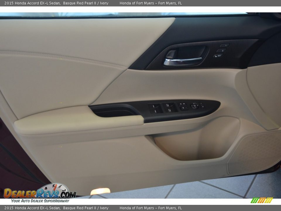 2015 Honda Accord EX-L Sedan Basque Red Pearl II / Ivory Photo #9