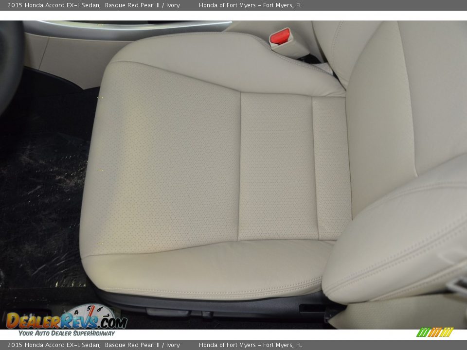 2015 Honda Accord EX-L Sedan Basque Red Pearl II / Ivory Photo #11