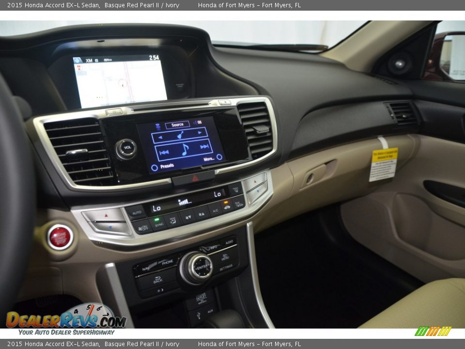2015 Honda Accord EX-L Sedan Basque Red Pearl II / Ivory Photo #12