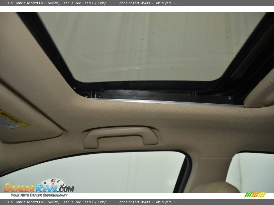2015 Honda Accord EX-L Sedan Basque Red Pearl II / Ivory Photo #13