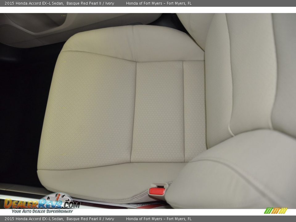 2015 Honda Accord EX-L Sedan Basque Red Pearl II / Ivory Photo #14