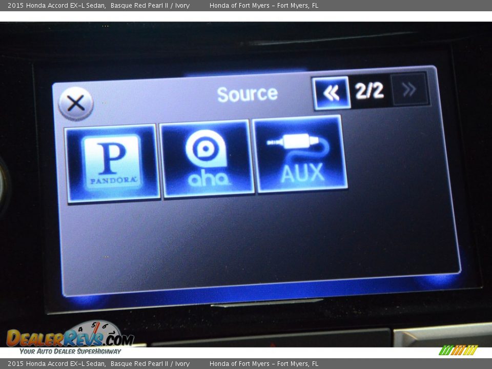 2015 Honda Accord EX-L Sedan Basque Red Pearl II / Ivory Photo #17