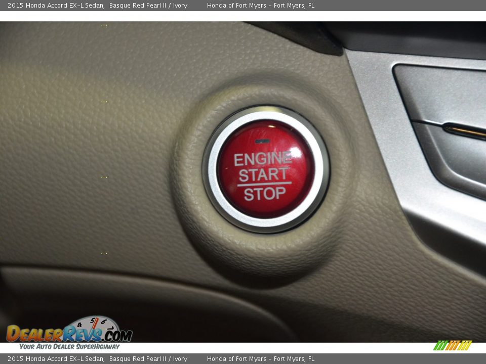 2015 Honda Accord EX-L Sedan Basque Red Pearl II / Ivory Photo #23