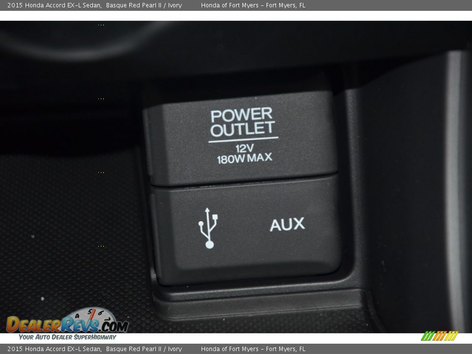 2015 Honda Accord EX-L Sedan Basque Red Pearl II / Ivory Photo #24
