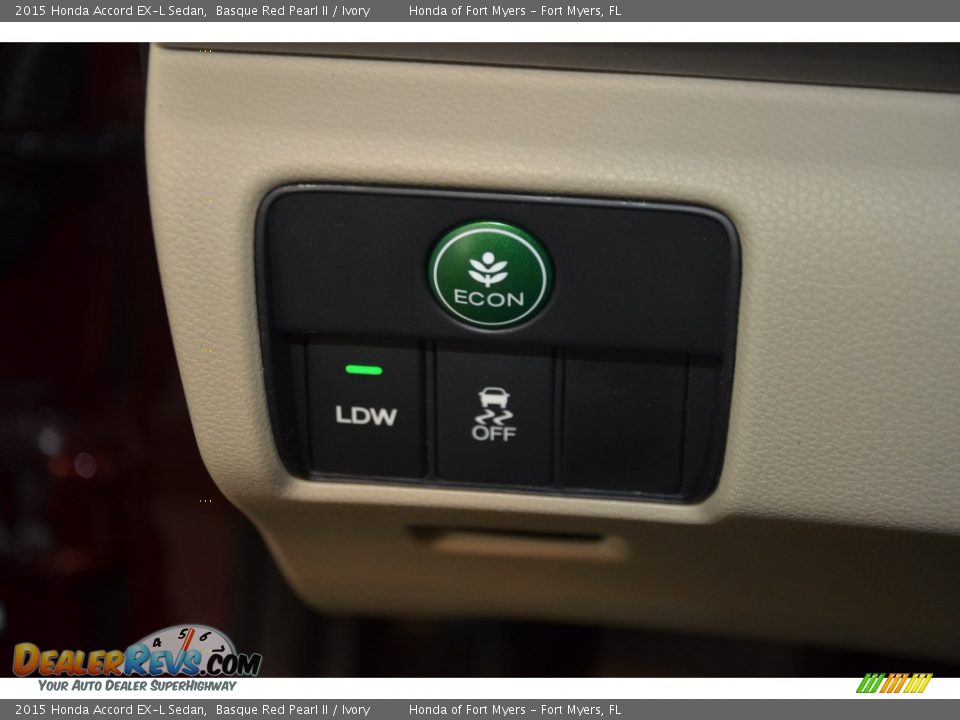 2015 Honda Accord EX-L Sedan Basque Red Pearl II / Ivory Photo #28