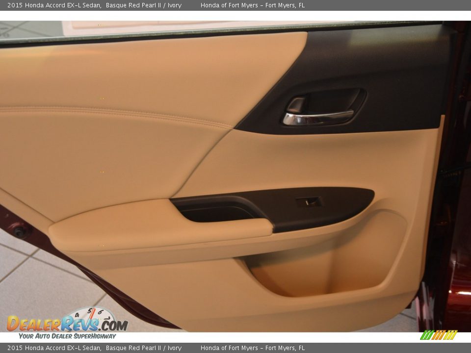 2015 Honda Accord EX-L Sedan Basque Red Pearl II / Ivory Photo #29