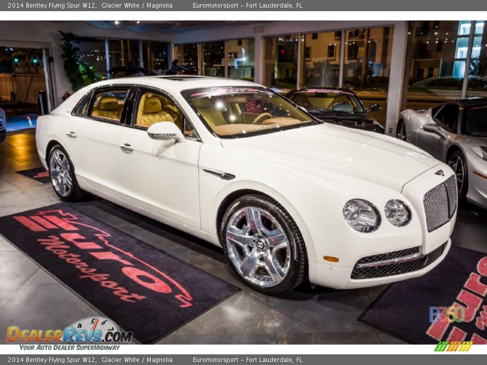 2014 Bentley Flying Spur W12 Glacier White / Magnolia Photo #11