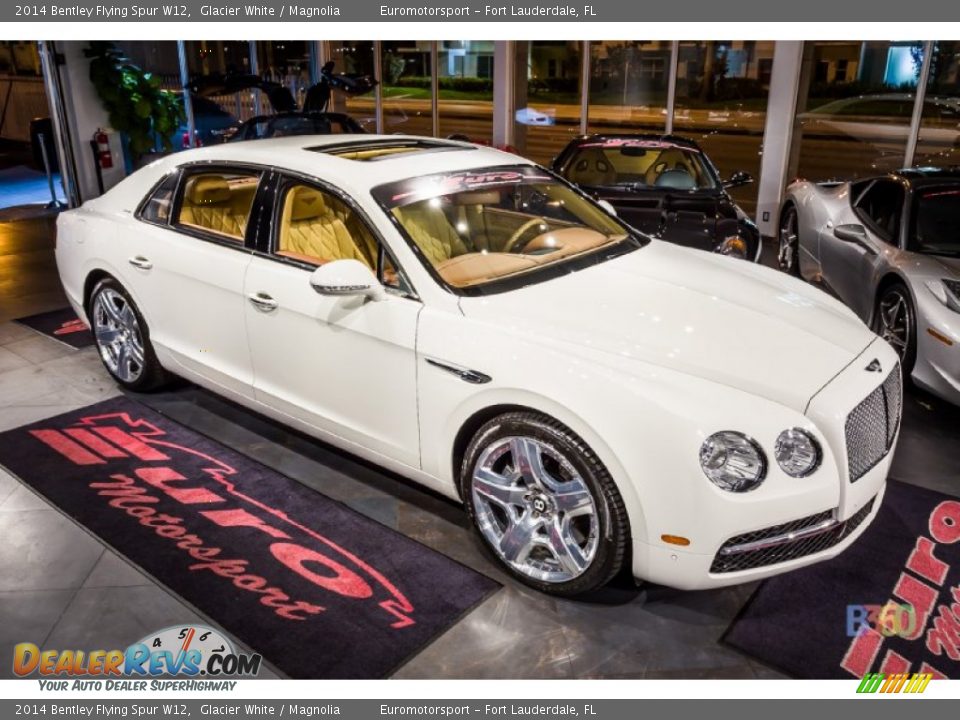 2014 Bentley Flying Spur W12 Glacier White / Magnolia Photo #18