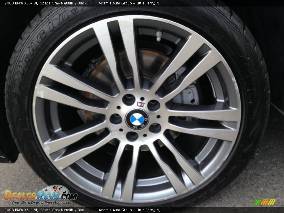 2008 BMW X5 4.8i Space Grey Metallic / Black Photo #27