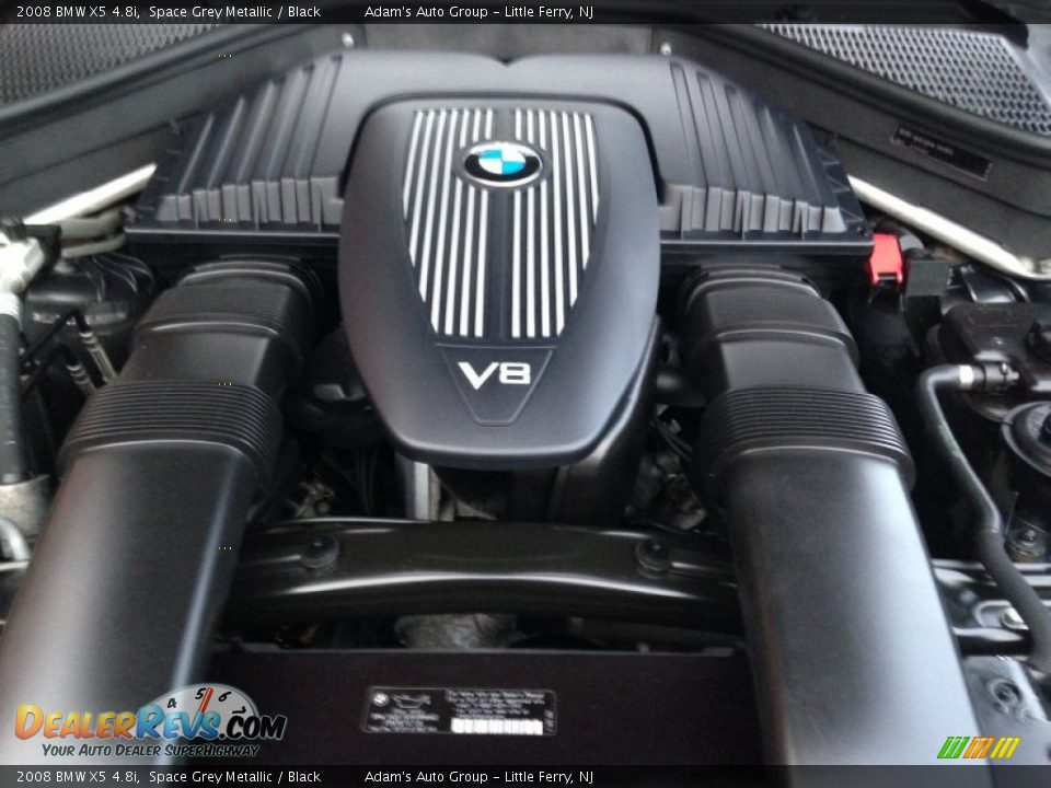 2008 BMW X5 4.8i Space Grey Metallic / Black Photo #29