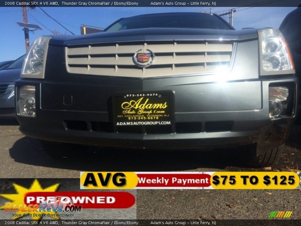 2008 Cadillac SRX 4 V6 AWD Thunder Gray ChromaFlair / Ebony/Ebony Photo #2