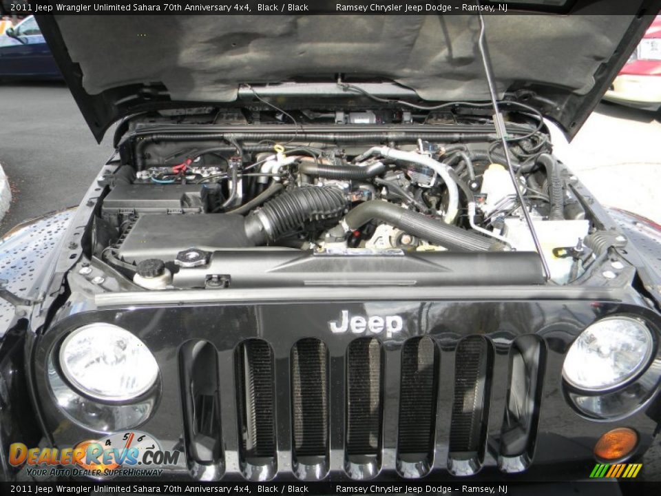 2011 Jeep Wrangler Unlimited Sahara 70th Anniversary 4x4 Black / Black Photo #3