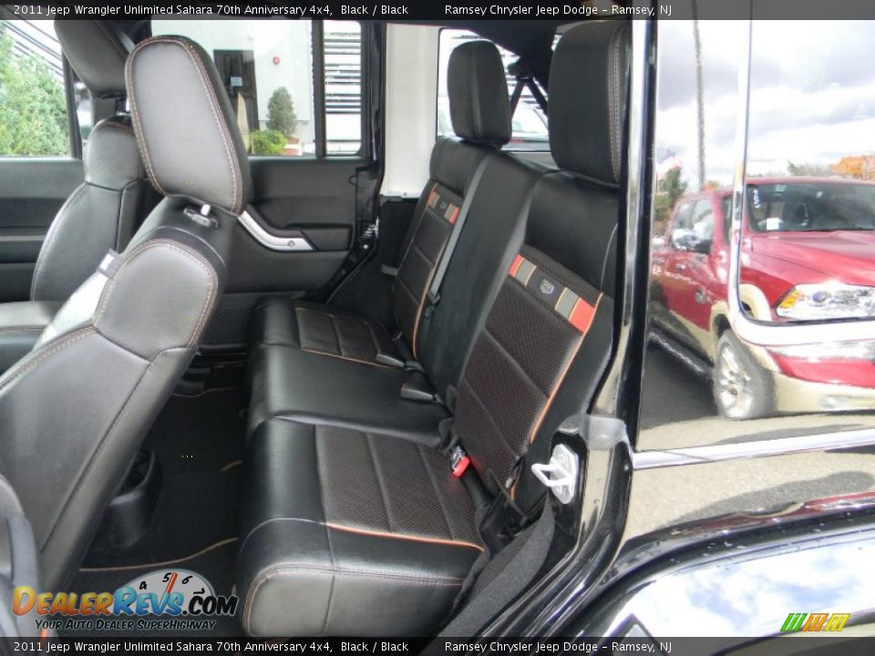 2011 Jeep Wrangler Unlimited Sahara 70th Anniversary 4x4 Black / Black Photo #11