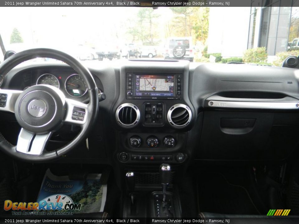 2011 Jeep Wrangler Unlimited Sahara 70th Anniversary 4x4 Black / Black Photo #12