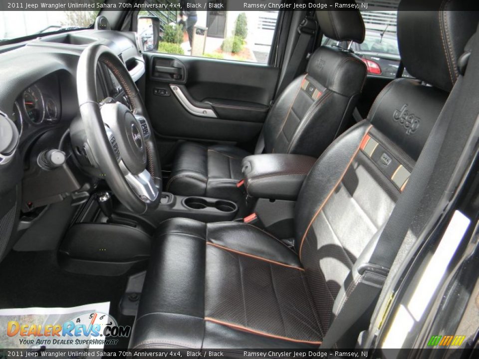 2011 Jeep Wrangler Unlimited Sahara 70th Anniversary 4x4 Black / Black Photo #13