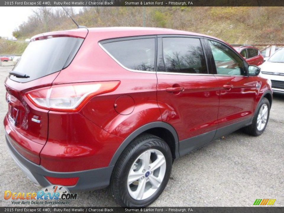 2015 Ford Escape SE 4WD Ruby Red Metallic / Charcoal Black Photo #3
