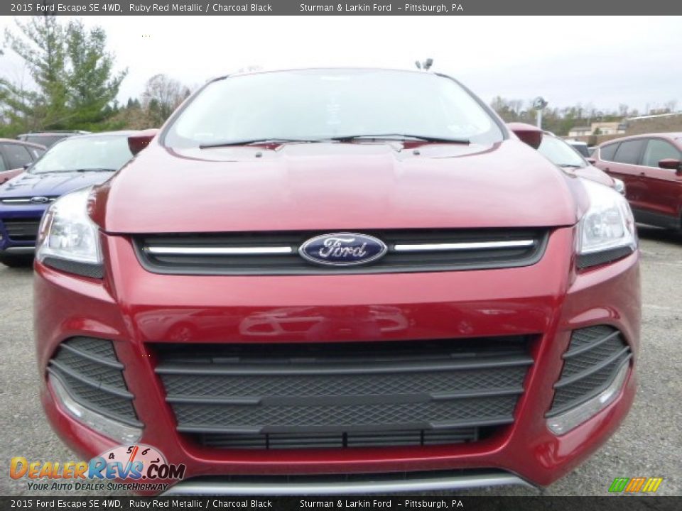 2015 Ford Escape SE 4WD Ruby Red Metallic / Charcoal Black Photo #8