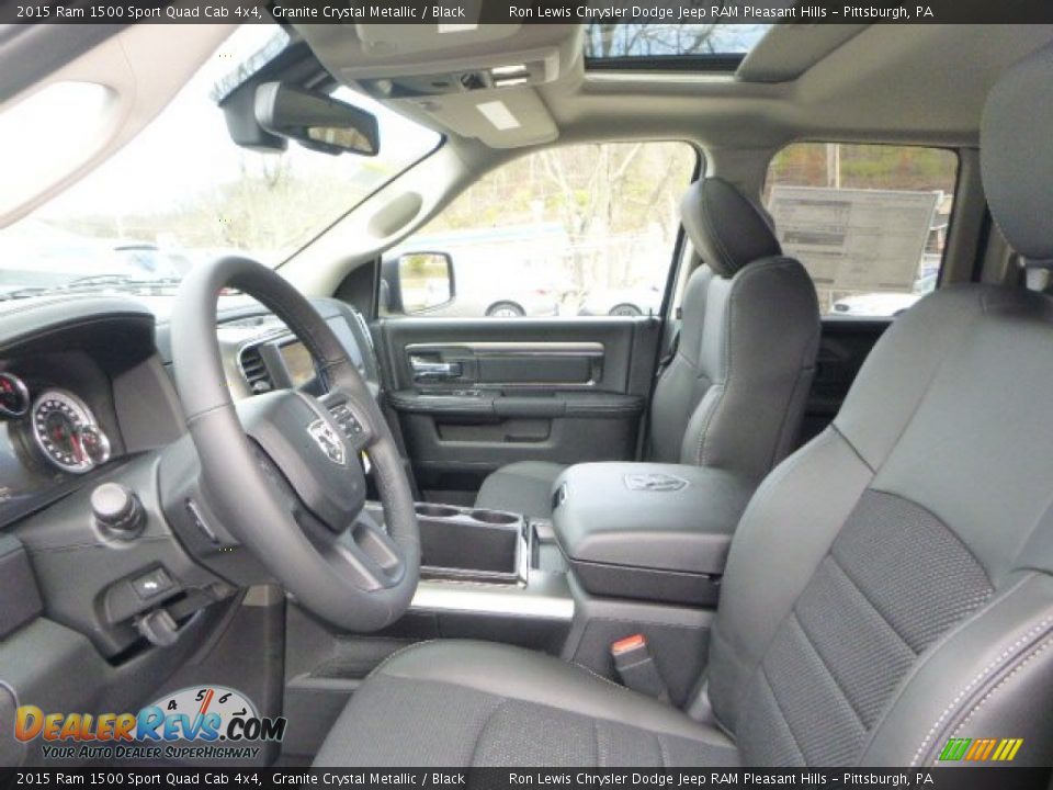 Front Seat of 2015 Ram 1500 Sport Quad Cab 4x4 Photo #18