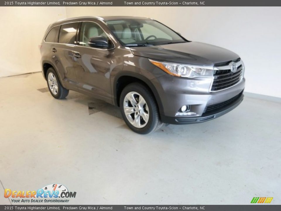 2015 Toyota Highlander Limited Predawn Gray Mica / Almond Photo #4