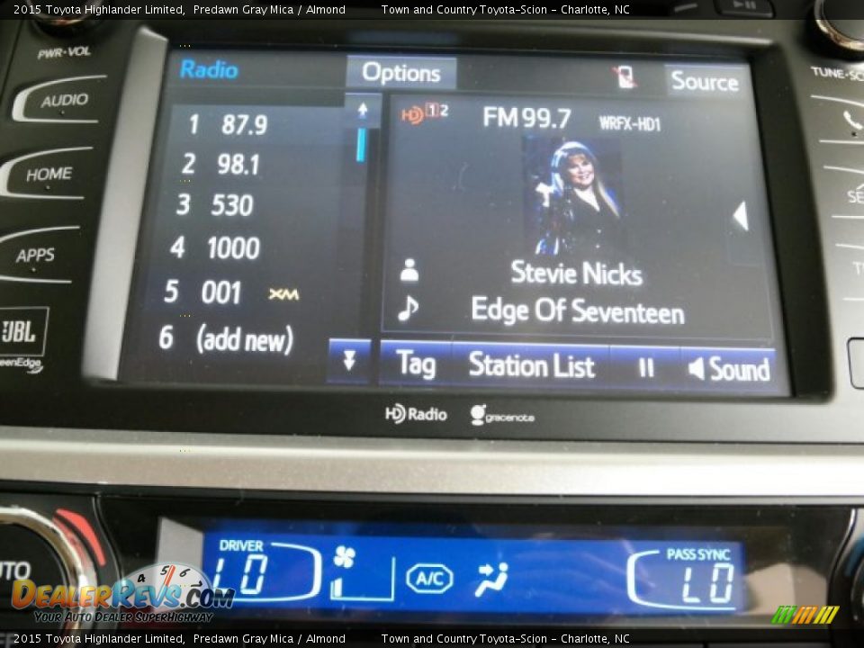 2015 Toyota Highlander Limited Predawn Gray Mica / Almond Photo #19