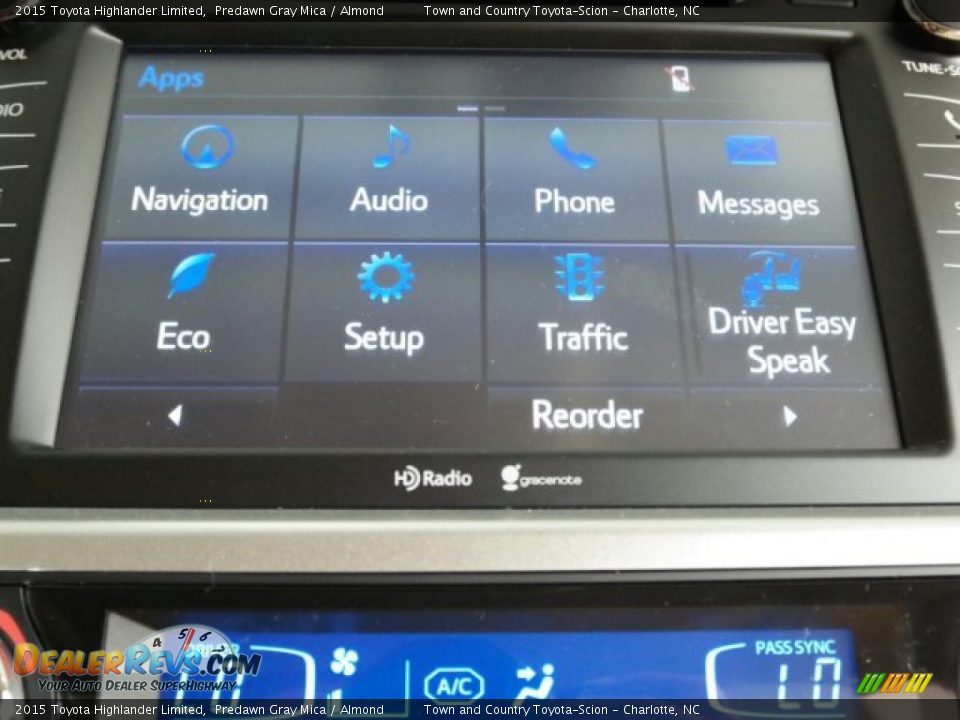 2015 Toyota Highlander Limited Predawn Gray Mica / Almond Photo #22